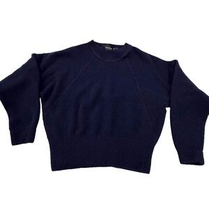 Structure Women's Lambswool Crewneck Sweater; Navy Blue; Size‎ Med.